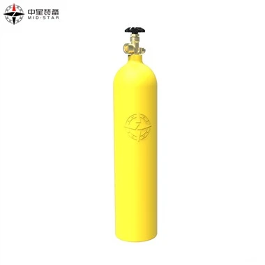 Cilindro di argon in alluminio da 60 Cu ft con valvola CGA580